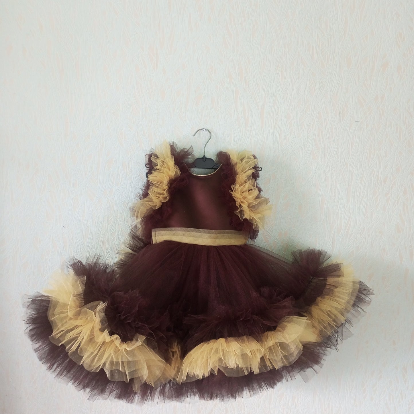 Brown Tulle Girl Dress – Princess Ball Gown for Girls, Party Dress for special occasions
