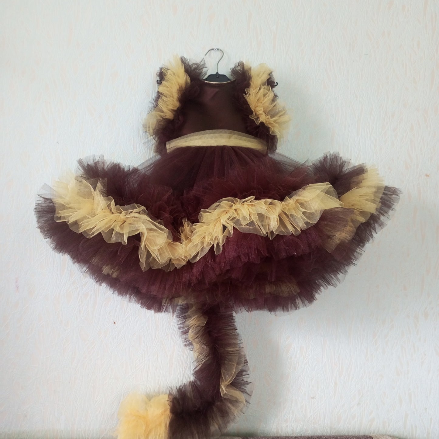 Brown Tulle Girl Dress – Princess Ball Gown for Girls, Party Dress for special occasions