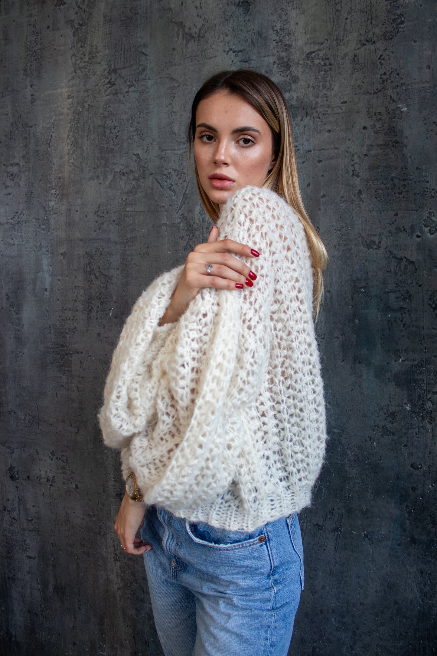 Lacy Crochet Sweater Pattern – Sideways Crochet Pullover PDF