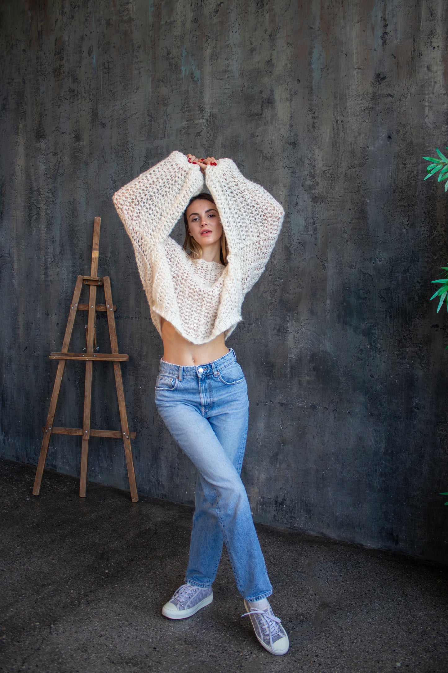 Lacy Crochet Sweater Pattern – Sideways Crochet Pullover PDF
