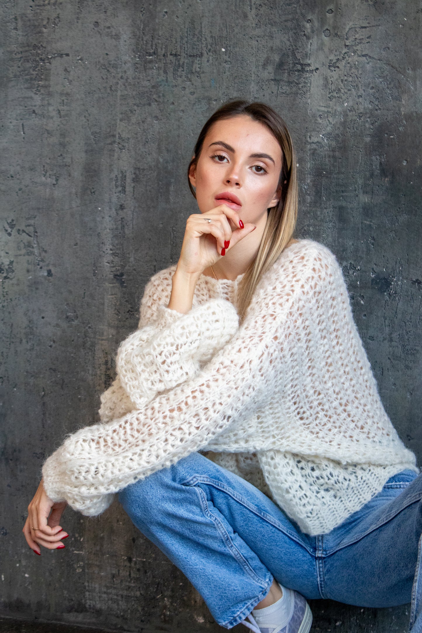 Lacy Crochet Sweater Pattern – Sideways Crochet Pullover PDF