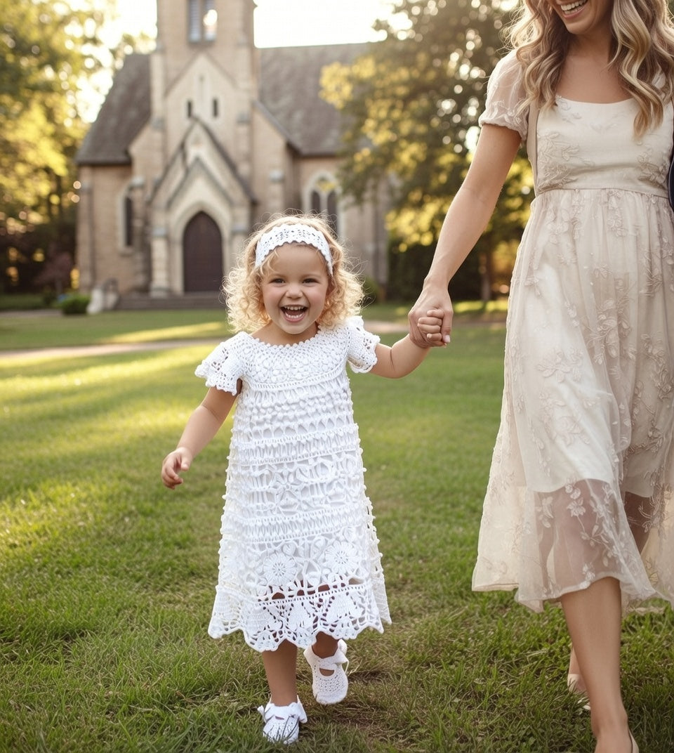 Soft cotton lining detail inside crochet dress